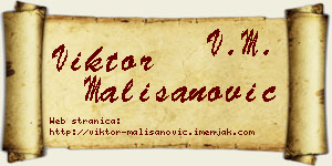 Viktor Mališanović vizit kartica